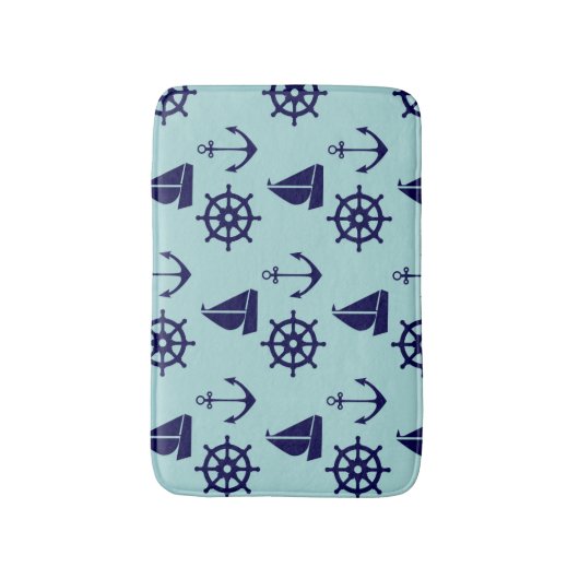 Seaside Pattern Badmat (Voorkant Verticaal)