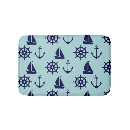 Seaside Pattern Badmat (Voorkant)