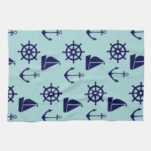 Seaside Pattern Theedoek (Horizontaal)