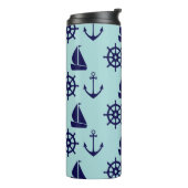 Seaside Pattern Thermosbeker (Gedraaid links)