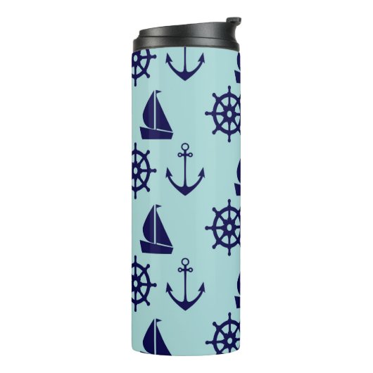 Seaside Pattern Thermosbeker (Gedraaid links)