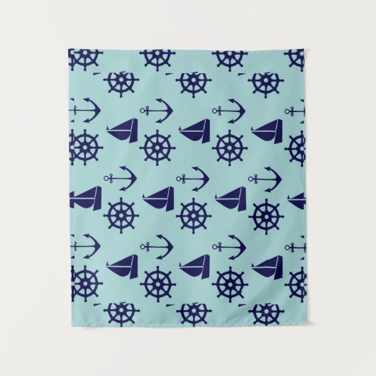 Seaside Pattern Wandkleed (Voorkant)