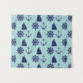 Seaside Pattern Wandkleed (Voorkant (horizontaal))