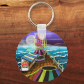 Seaside Peer Arcade Funfair Sleutelhanger (Voorkant)