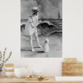 Seaside Pet Tricks, jaren 1910 Poster (Keuken)