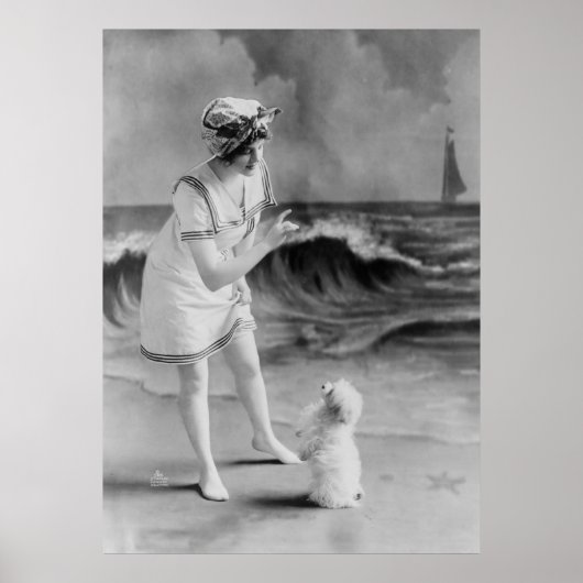 Seaside Pet Tricks, jaren 1910 Poster (Voorkant)