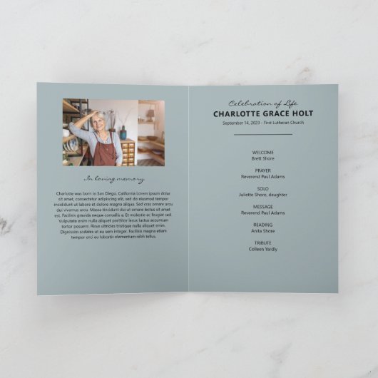 Seaside Photo Memorial Programme Programma (Binnen)