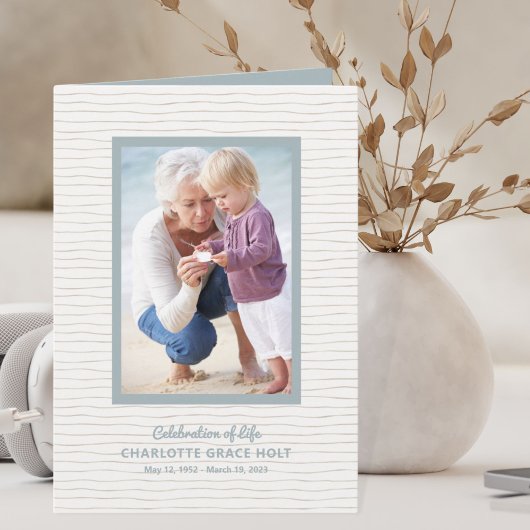 Seaside Photo Memorial Programme Programma