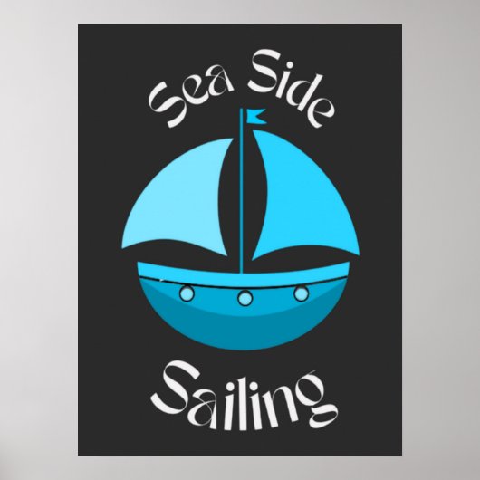 Seaside Sailing Poster (Voorkant)