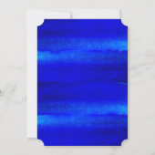 Seaside Seahorses Blue Beach Invitations de mariag (Dos)