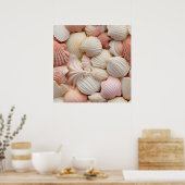 Seaside Seashells Art Poster (Keuken)