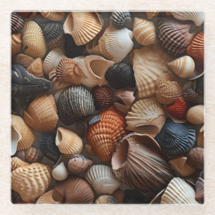 Seaside Seashells Glass Onderzetter