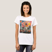 Seaside Serenity Artistic Beach Day Vibes T-Shirt (Devant entier)