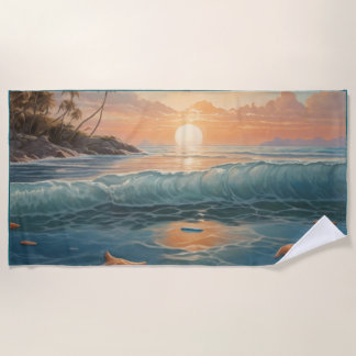 Seaside Serenity Beach Handdoek