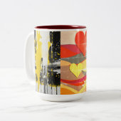"Seaside Serenity : Mug à deux tons avec Beach-Ins (Devant gauche)