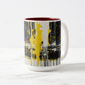 "Seaside Serenity : Mug à deux tons avec Beach-Ins (Devant droit)