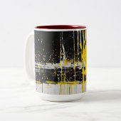 "Seaside Serenity : Mug à deux tons avec Beach-Ins (Devant gauche)