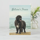 Seaside Serenity - Natuur voor honden in Newfoundl Kaart (Staand voorkant)