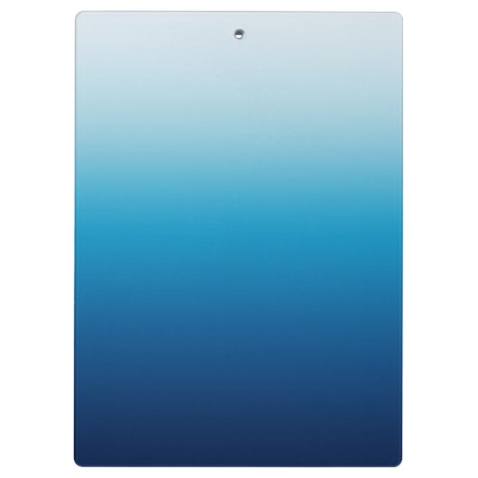 Seaside Sky en Ocean Blue Gradient Teacher Klembord (Achterkant)
