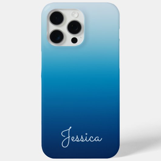 Seaside Sky en Ocean Blue Ombre Case-Mate iPhone Case (Achterkant)