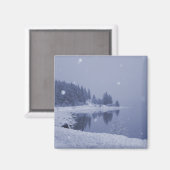 Seaside Snowfall Magnet Magneet (Voorkant / Achterkant)