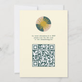 Seaside Soiree Modern Schattige CUSTOM QR Kaart (Achterkant)