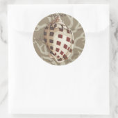 Seaside Sonnet I Ronde Sticker (Tas)