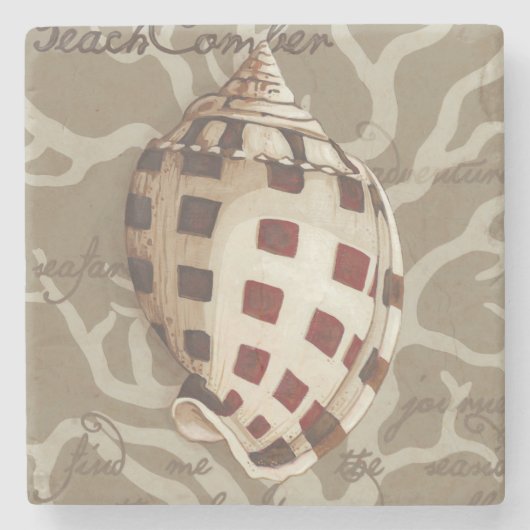 Seaside Sonnet I Stenen Onderzetter (Voorkant)