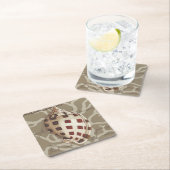 Seaside Sonnet I Vierkante Kartonnen Onderzetter (Insitu)