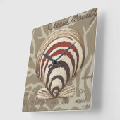 Seaside Sonnet II Vierkante Klok (Hoek)