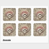 Seaside Sonnet II Vierkante Sticker (Vel)