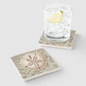 Seaside Sonnet III Stenen Onderzetter (Zijkant)