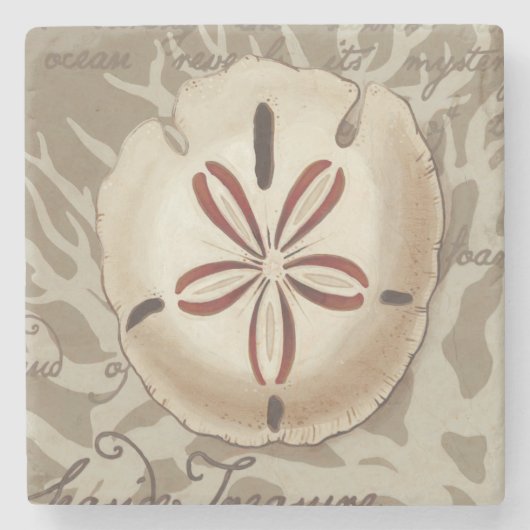 Seaside Sonnet III Stenen Onderzetter (Voorkant)