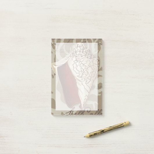 Seaside Sonnet IV Post-it® Notes (Op bureau)