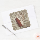 Seaside Sonnet IV Vierkante Sticker (Envelop)