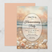 Seaside Sparkle en Sunset Dreams Housewarming Kaart (Voorkant / Achterkant)