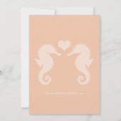 Seaside Sparkle en Sunset Dreams Trouwen Kaart (Achterkant)