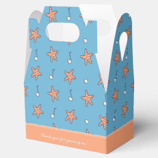 Seaside Stars en Muzieknoten Happy Birthday Bedankdoosjes (Geopend)