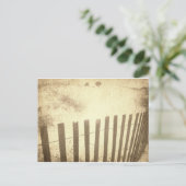 Seaside strand fence briefkaart (Staand voorkant)