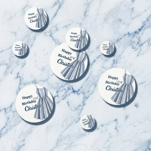 Seaside Stripes Celebration Birthday Confetti