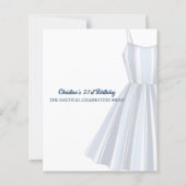 Seaside Stripes Celebration Birthday Menu (Achterkant)