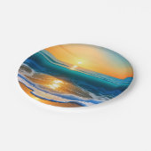 Seaside Sunset Papieren Bordje (Gekanteld)