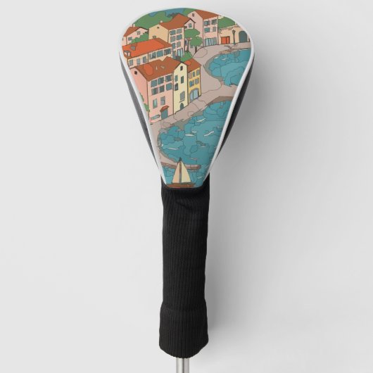 Seaside Town Golfheadcover (Voorkant)