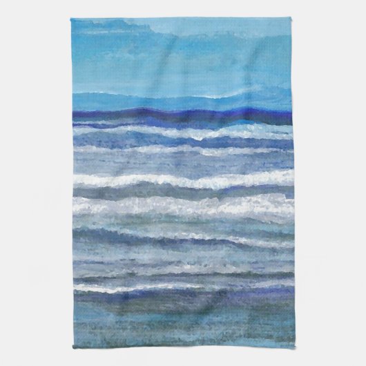 Seaside Uitzicht Ocean Art Theedoek (Verticaal)