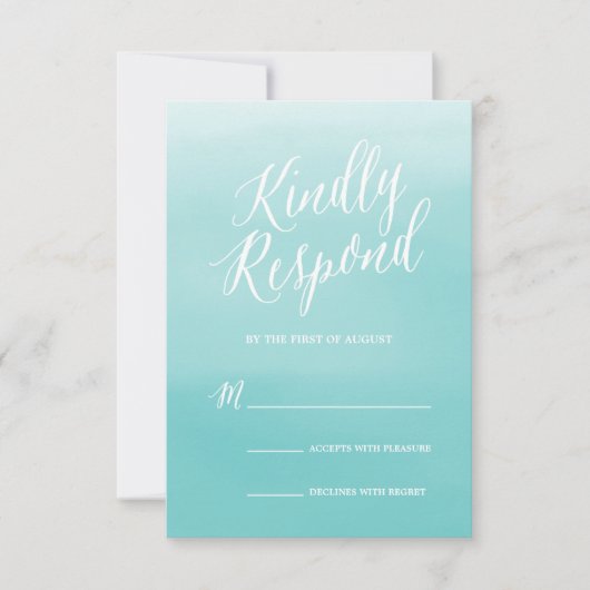 Seaside | Vragenkaart RSVP Kaartje (Voorkant)