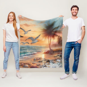 Seaside Wedding Feesten op het strand Fleece Deken