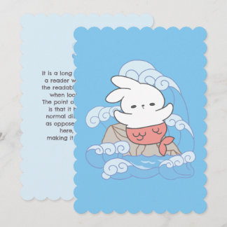 Seaside Whimsy Mer-Bunny Avontuur Feestdagenkaart