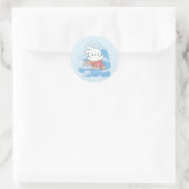 Seaside Whimsy Mer-Bunny Avontuur Ronde Sticker (Tas)