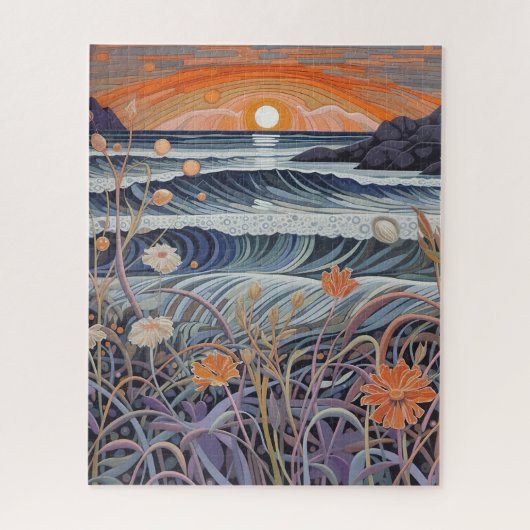 Seaside Wildflower Beach Legpuzzel (Verticaal)