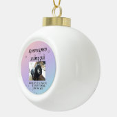 Season Of Love Remembrance Tribute Keramische Bal Ornament (Rechts)